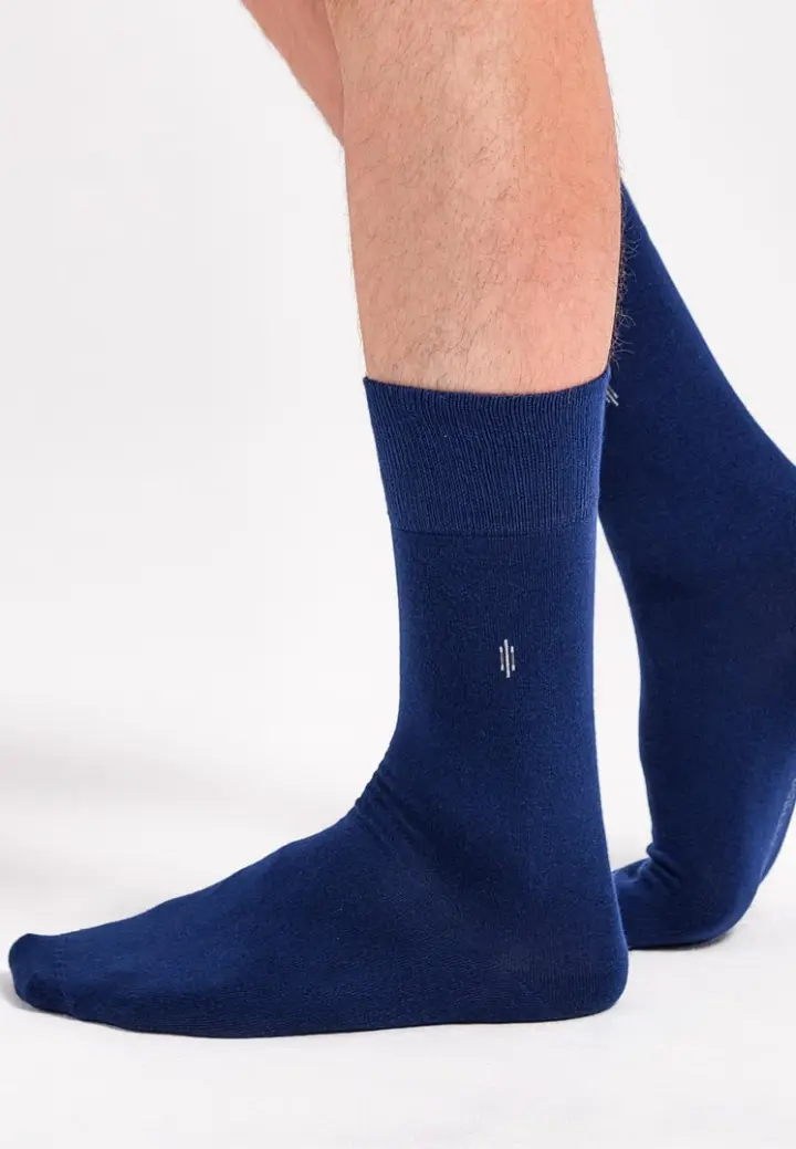 Sosete Bărbați Bambus, Fără Cusătură, Albastru