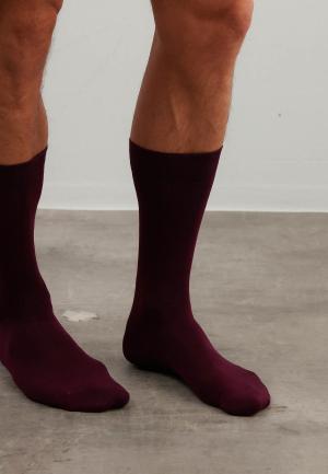 Sosete Bărbați Bambus, Fără Cusătură, Bordo