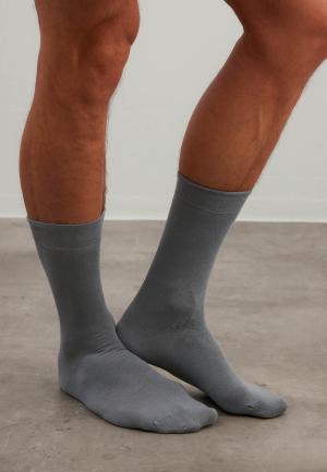 Sosete Bărbați Bambus, Fără Cusătură, Gri