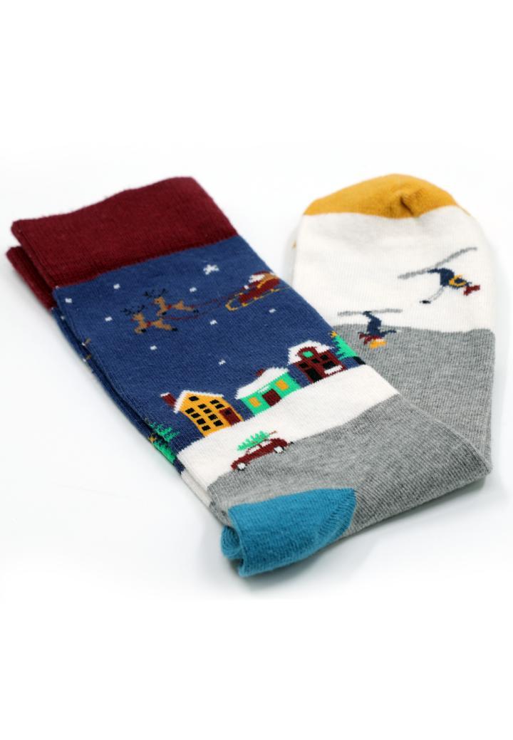 Șosete Bărbați Bumbac Organic – Model cu Ren, Fără Cusătură