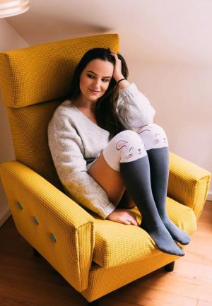 Șosete Vesele Peste Genunchi Iepuraș