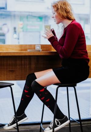 Șosete Peste Genunchi Vesele inimi