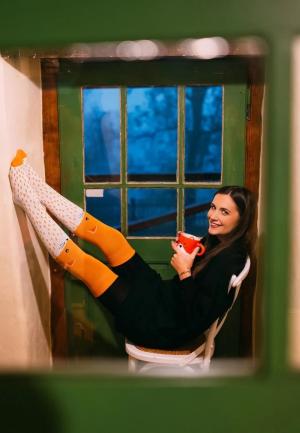 Șosete Peste Genunchi Vesele Fox