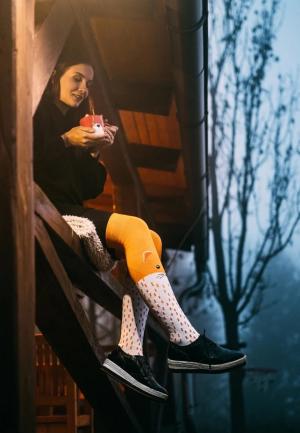 Șosete Peste Genunchi Vesele Fox