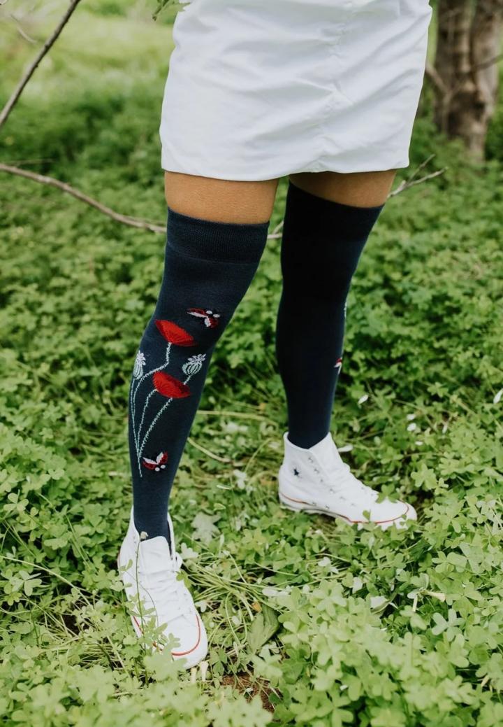 Șosete Peste Genunchi Vesele Buburuze