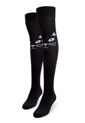 Șosete Peste Genunchi Vesele Pisică