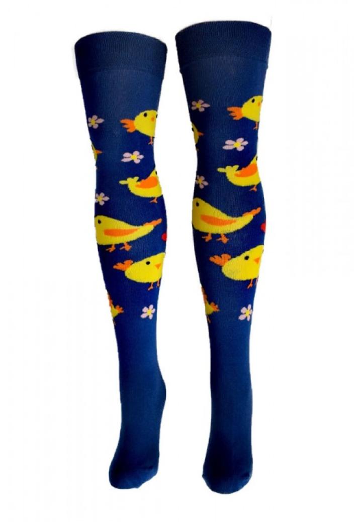 Șosete Peste Genunchi Vesele Pasăre
