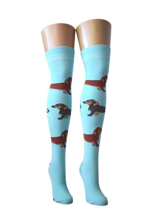Șosete Peste Genunchi Vesele Câine