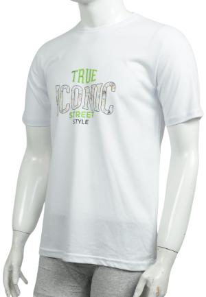 tricou-barbat true Iconic Alb